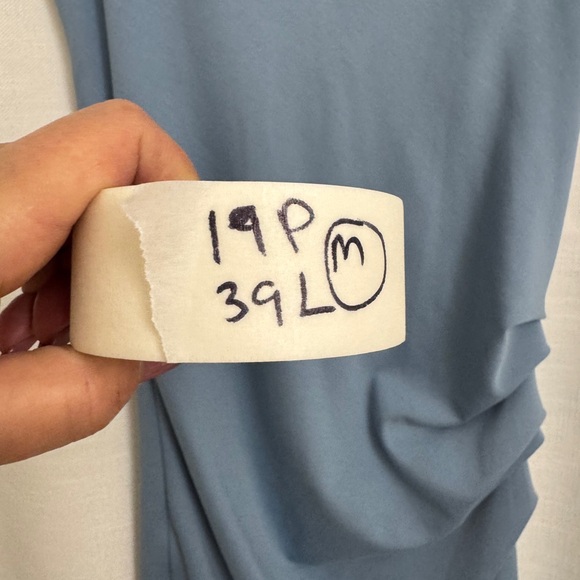 KAFFE Sky Blue V-Neck Sleeveless Midi Dress - Picture 7 of 7